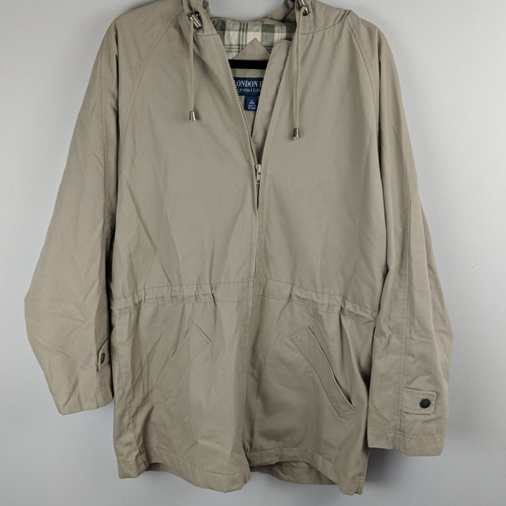 London fog size medium hooded jacket